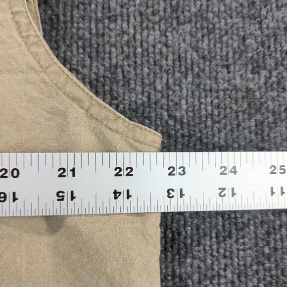 Banana Republic VTG 80s Full Zip Military Vest Jacket Mens Large Cotton Tactical - Picture 12 of 12